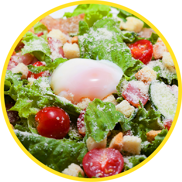 Salad with Soft-boiled Egg